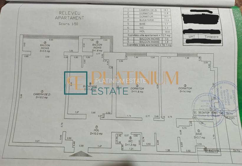 P4577 Apartament  3 camere DECOMANDAT, zona Complexul Studentesc - 16