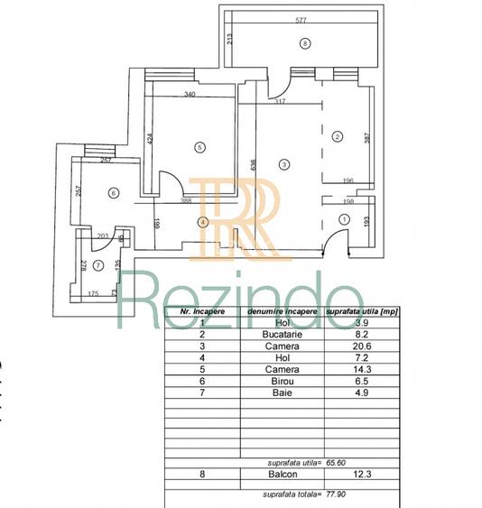 2 camere Superior | 1 Dormitor + Birou/Dressing | Premium - 12