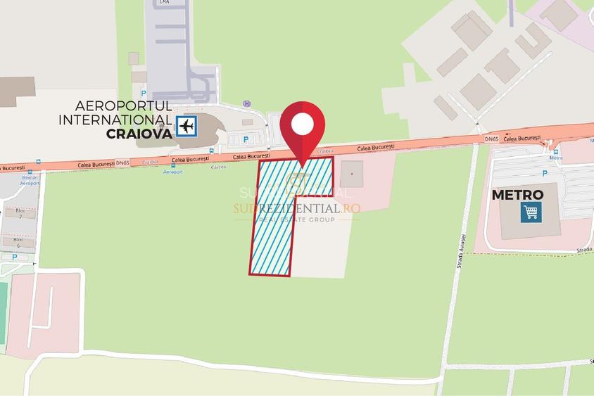 Teren de vanzare, zona Aeroport International Craiova, deschidere E574 - 4