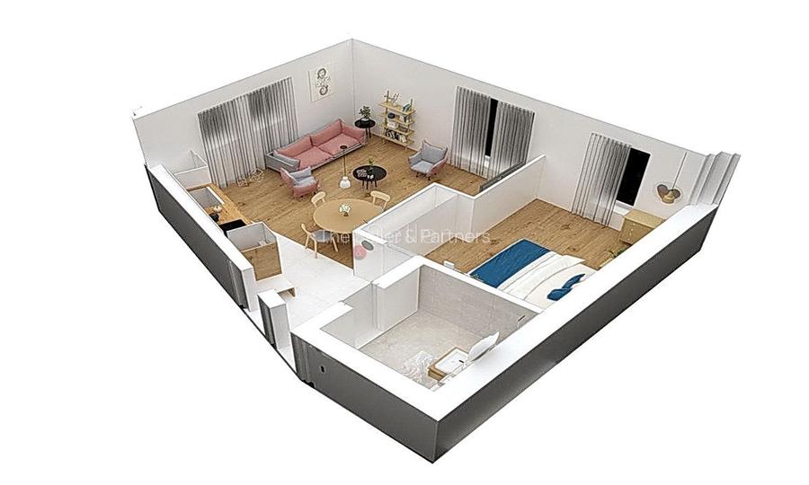 Apartament in Bloc Tip Vila - 7