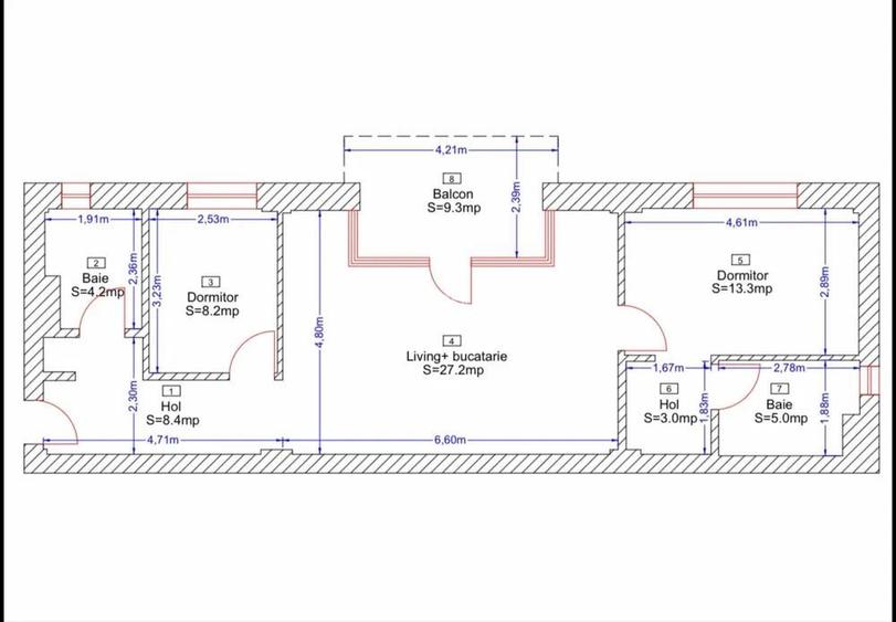 De vânzare apartament 70 mp, semifinisat în capăt Gheorgheni - 8