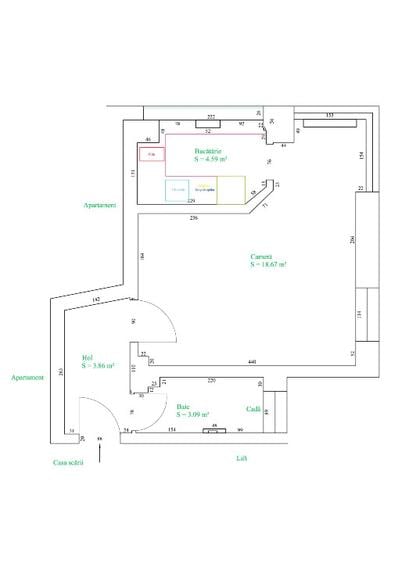 Garsonieră confort I de închiriat, parțial mobilată, Bld. Gării, Nr. 21 - 8