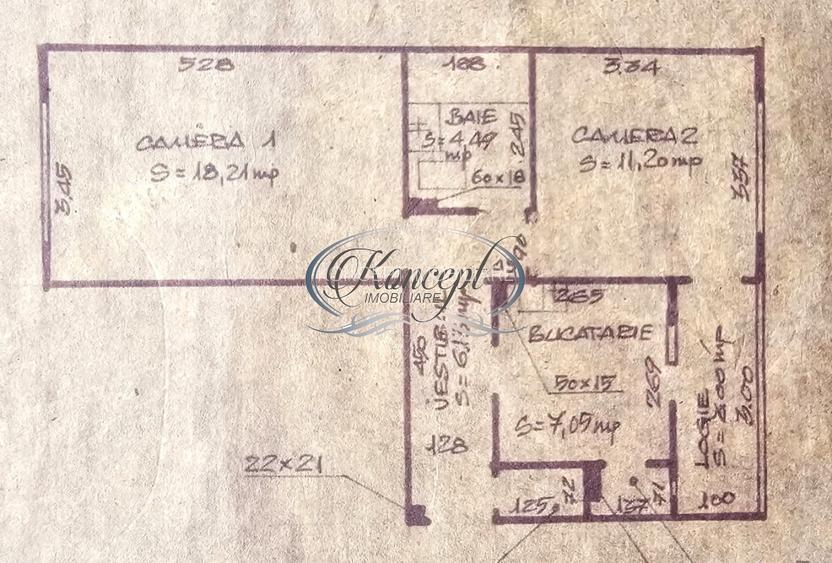 Apartament decomandat, la etajul 1 - 9