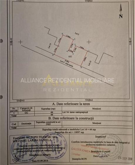 Apartament 2 camere - decomandat -  curte - 14