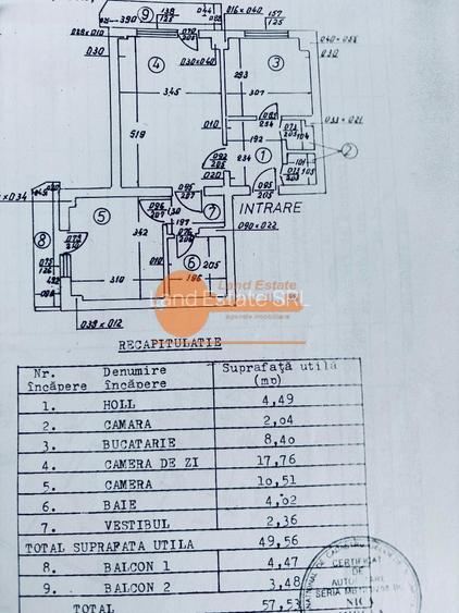 Apartament 2 camere | 57 mp | 2 balcoane | Calea Moșilor - 1