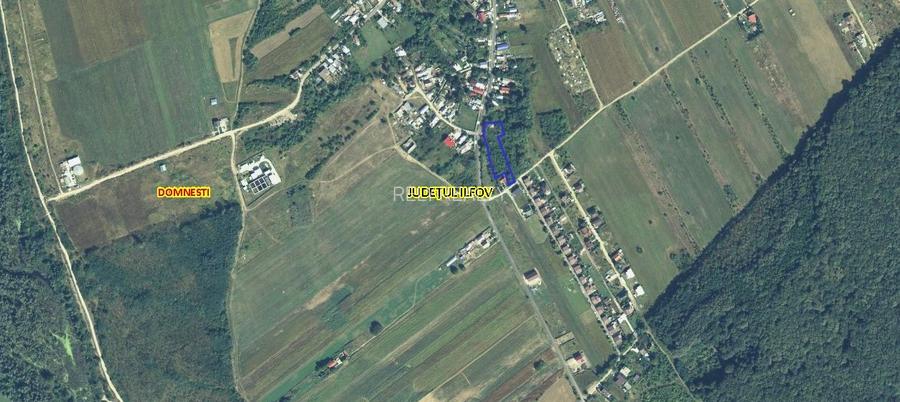 Vanzare teren Domnesti / Teghes / 3.126 mp / casa demolabila / comision 0% - 2