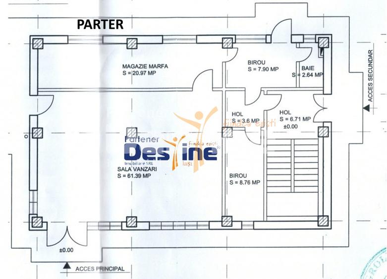 Podu de Fier - Spațiu comercial  D+P+1+M 500 mp UTILI - 2