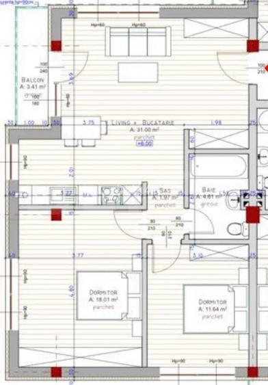 Apartament modern mobilat cu 3 camere zona Teilor 67mp - 7
