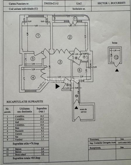 3 cam cu centrala termica proprie  ideal regim hotelier in Centrul Istoric - 15