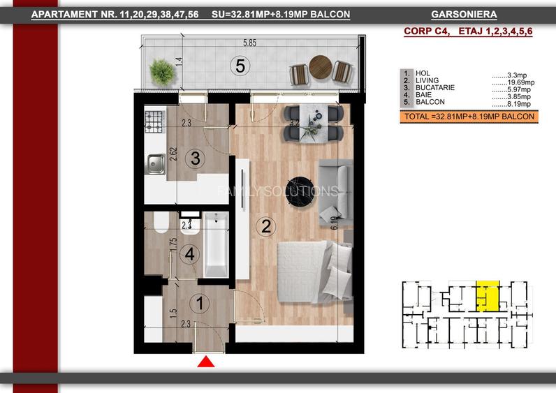 MUTARE RAPIDA! Garsoniera luminoasa la doar 15 min de metrou Berceni - 9