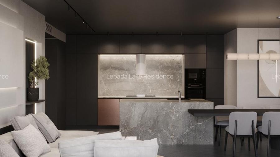 Penthouse 4 camere pe malul lacului cu terasa de 100mp Lebada Lake Residence - 10