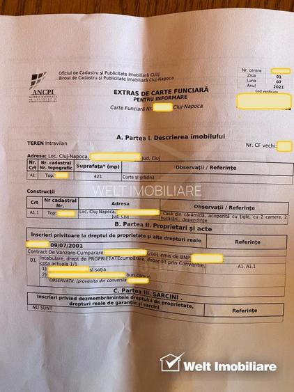 Casa calcan alipit, singur in curte, 421 mp teren liber de sarcini - 3