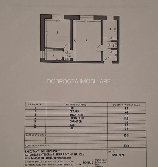 ZONA 23 AUGUST  -  2 CAMERE, ETAJ 3 - 8