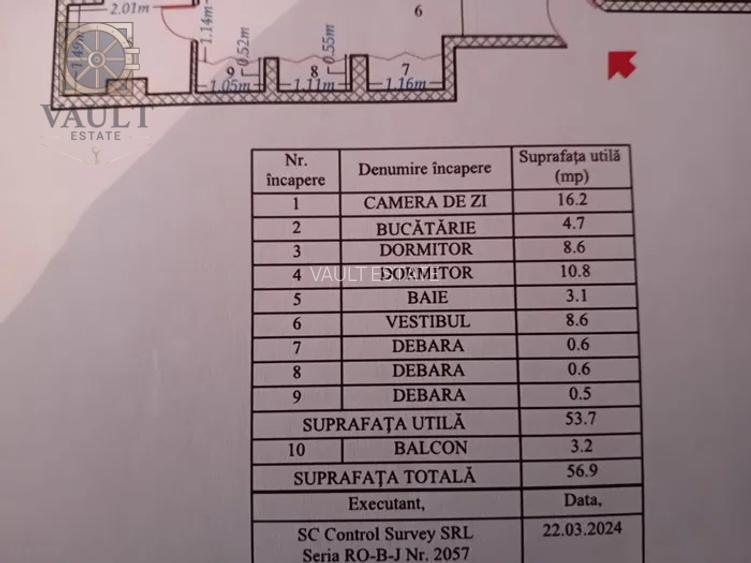 Apartament 3 camere -56.9Mp-Salajan-Nicolae Grigorescu - 7