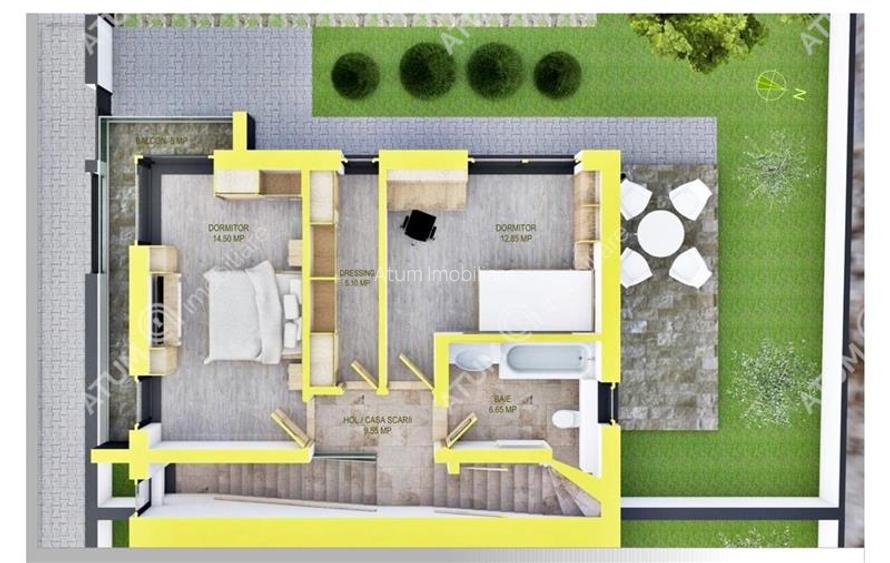 Casa moderna cu 4 camere 3 bai si teren de 214 mp zona Triajului - 7