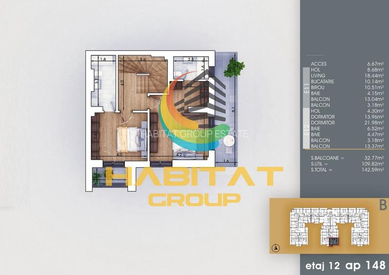 Pallady 4 camere tip duplex 143 mp la 8 minute metrou Teclu - 3