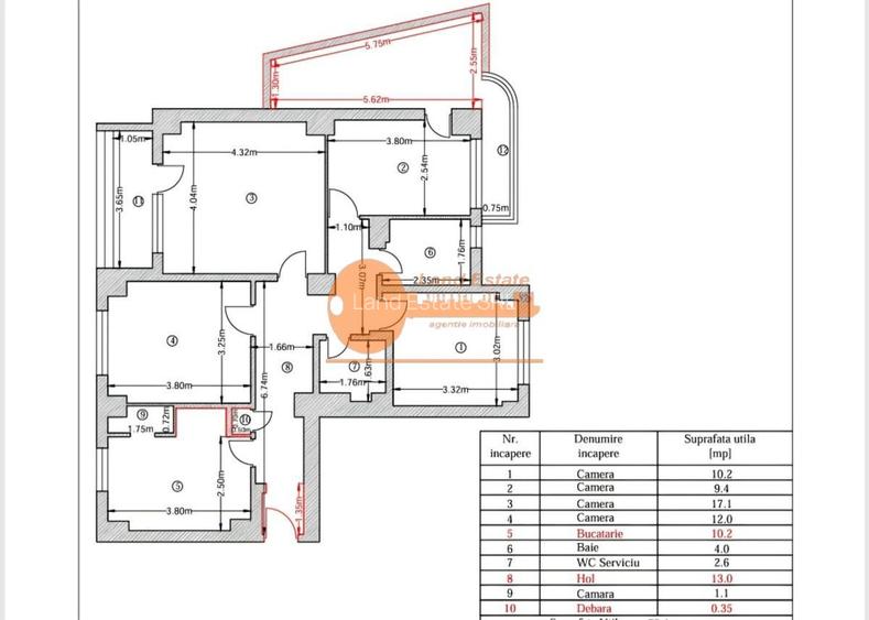 Apartament 4 camere | 97 mp | Piața Romană - 1