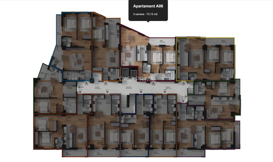 Ap. 3 camere, 2 bai, bucatarie separata, balcon, 82m, FINISAJE DE CALITATE! - 5