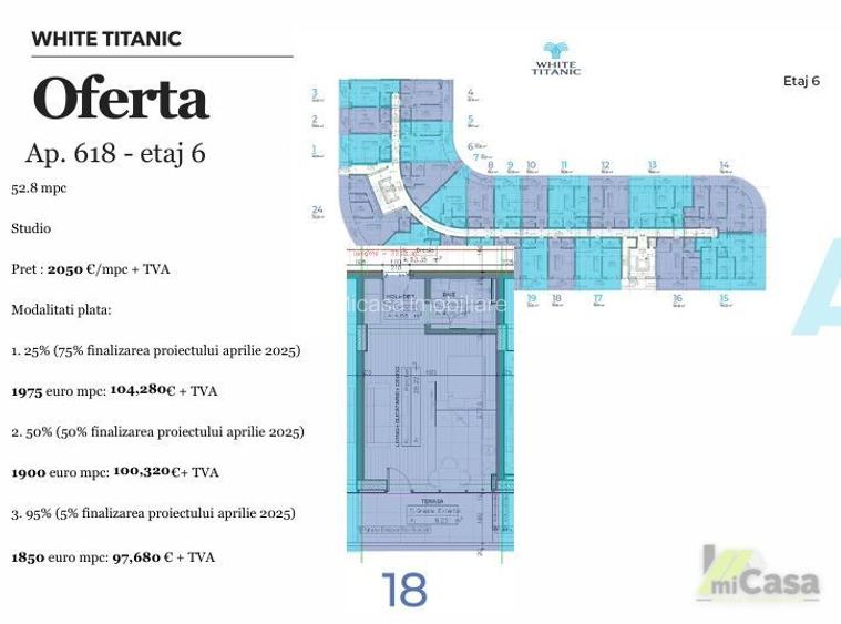 Apartament 1 Camera - Complex Rezidențial WHITE TITANIC - Mamaia - 1