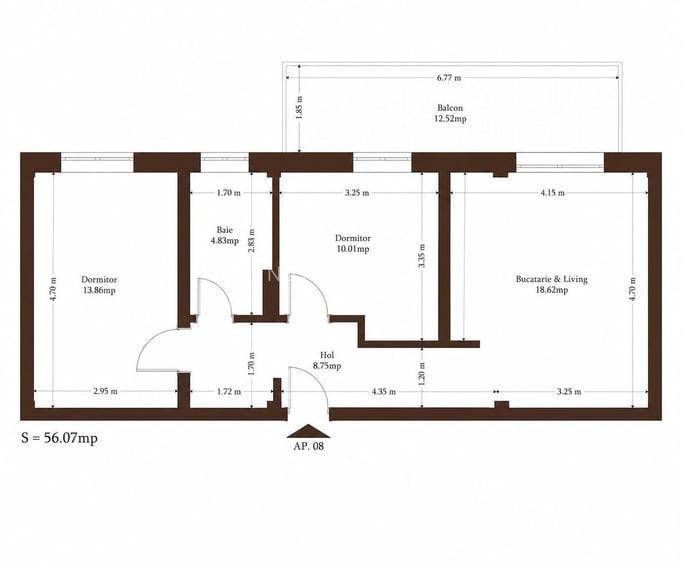 Apartament 2.5 camere- bloc nou- zona Plopi- comision 0% - 16