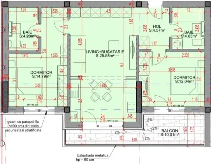 Apartament cu 3 Camere 2 bai Theodor Pallady langa metrou N Teclu - 8