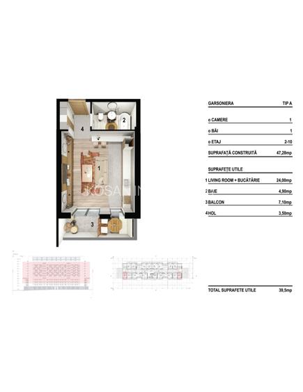 GARSONIERĂ /  La doar 8 minute de centrul orașului - 1