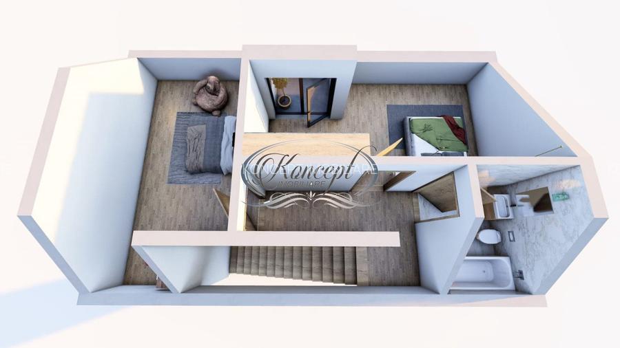 Apartament spatios cu gradina in Vila - 9