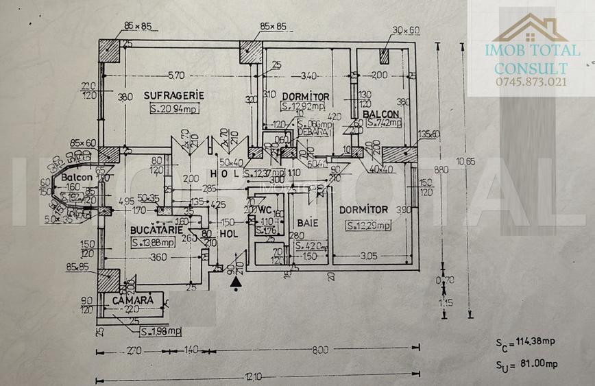 Apartament 3 camere Ultracentral, Decomandat, Mobilat si Utilat - 2