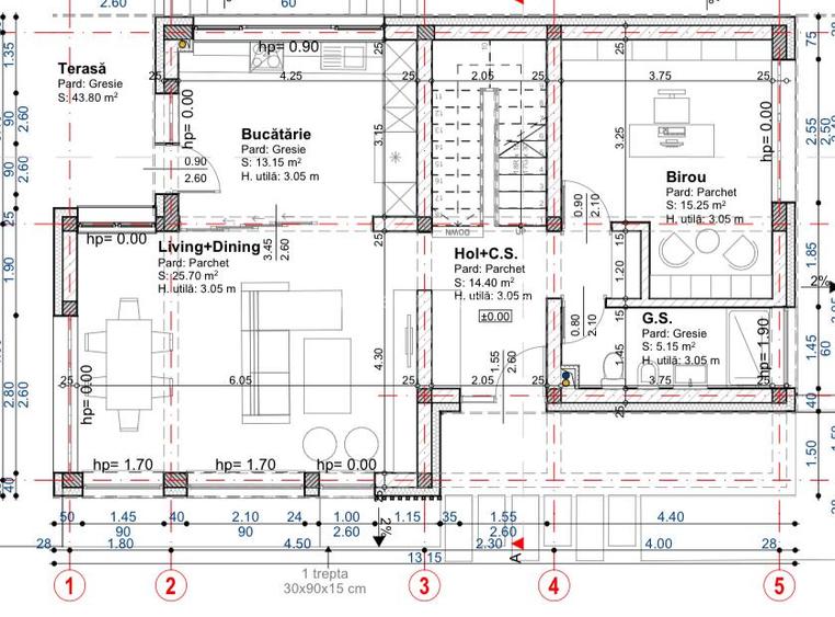 Copou Sararie . casa individuala , 210 mp + 500 mp teren - 5
