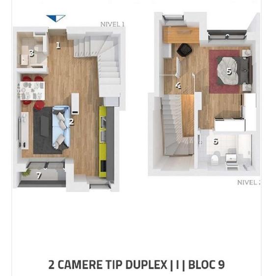Apartament 2 camere tip Duplex bd Timisoara 58 Sector 6