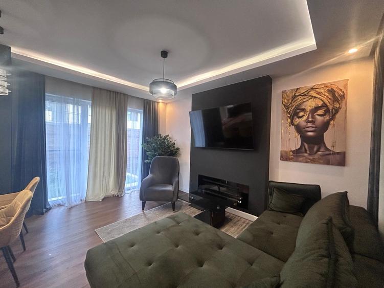 Casă duplex 4 camere, mobilată și utilată LUX, grădină – Florești | 1.100 Euro