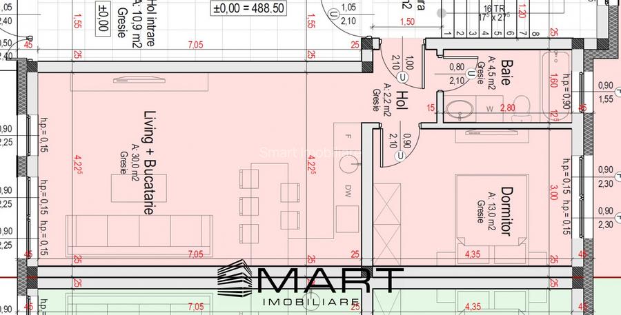 Apartament 2 camere 50mp plus curte 50mp cartier Davinci Cristian - 5