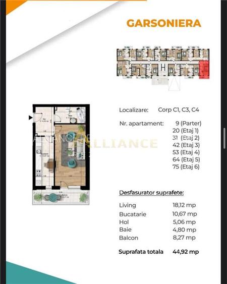 3 Minute Metrou Berceni - Garsoniera - 60.000eur - 2