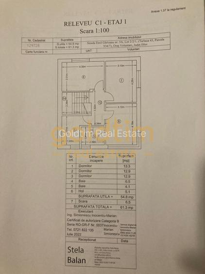 NOU/VILA INSIRUITA/ 3LOCURI DE PARCARE/ TERASA GENEROASA - 40