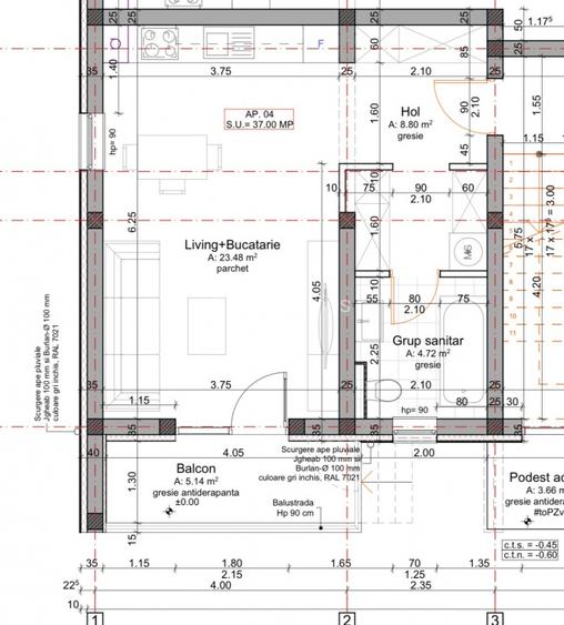 Apartament cu 1 camera si 26 mp gradina- Calea Urseni - 2