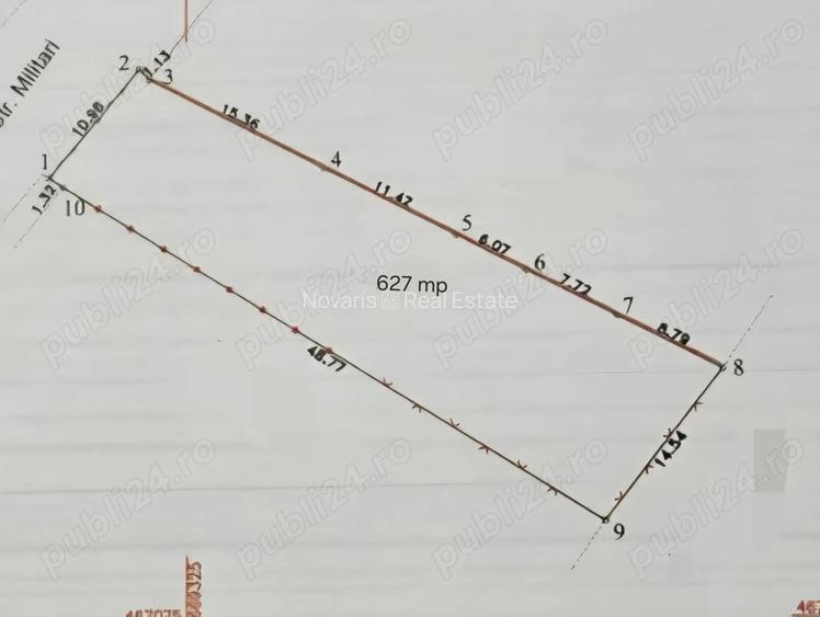 Teren intravilan de vânzare – Zona Laminorului, Strada Militaru - 5