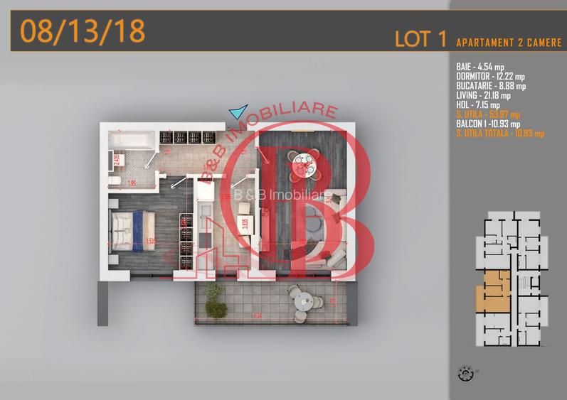 Apartament decomandat 2 camere -Titan Pallady Metrou Teclu - 1