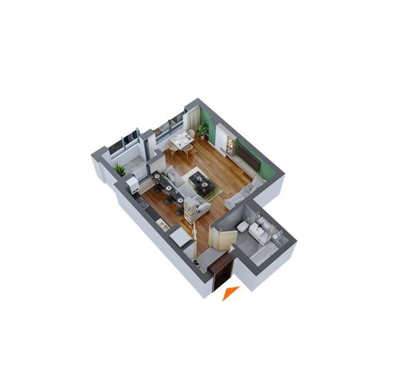 Apartament 1 camera Canta - Pacurari COD 145008