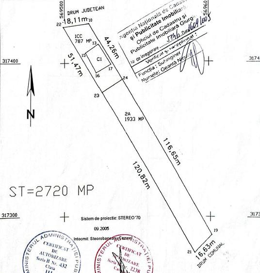 com. Buturugeni, sat Posta, stradal DJ 412A, intravilan, 2720 mp - 4