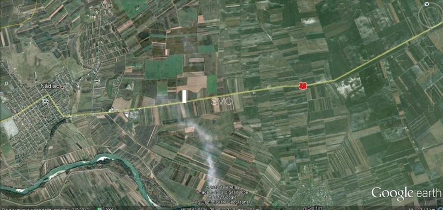 Vand/inchiriez teren  37.000 mp deschidere 75 metri la DN7. Ideal investitie. - 5