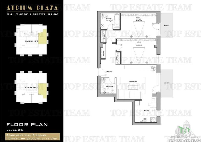 Apartament 3 camere in  bloc nou Sisesti - 15