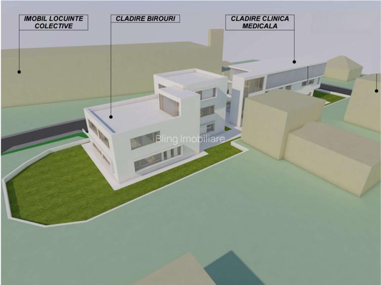 Teren 1166mp, proiect Clinica si Birouri, Gruia  - 4