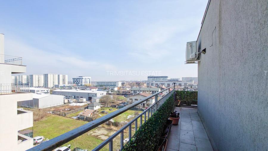 Apartament 2 camere Bragadiru Alunului, mobilat, balcon 19mp, parcare - 17