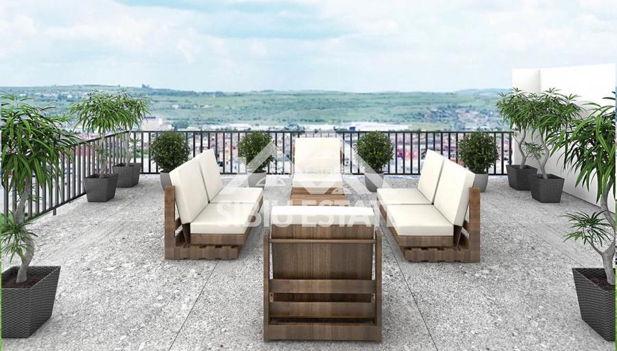 Apartament Penthouse 3 Camere, Finisat, Parcare Interioara,Comision 0 - 3