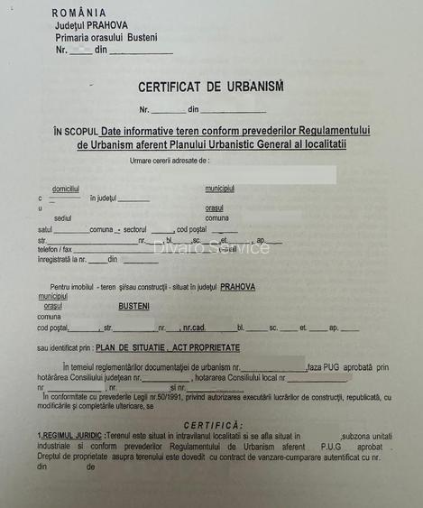 Vanzare teren intravilan 2944mp cu doua constructii ideal investitie Busteni - 3