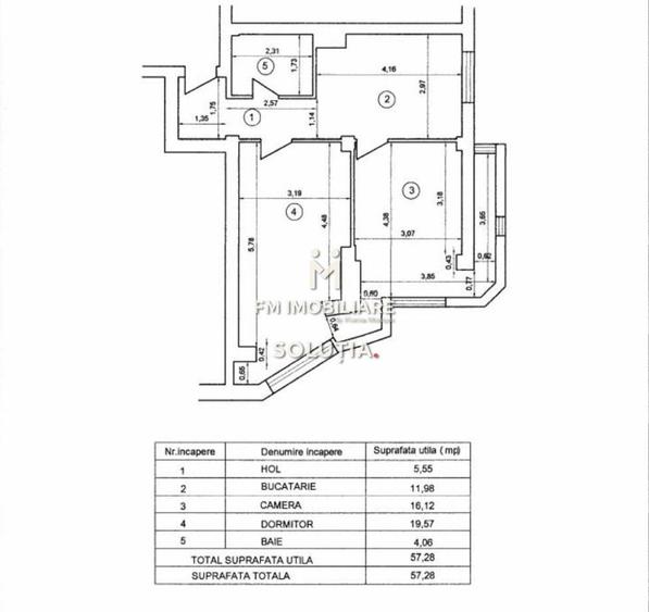 Apartament 2 camere, Ultracentral, zona Mara! - 1