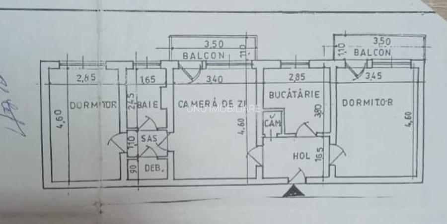 PODU ROS - CANTEMIR - 3 CAMERE - ETAJ 1 - 67MP - 2 BALCOANE - BLOC FARA RISC! - 8