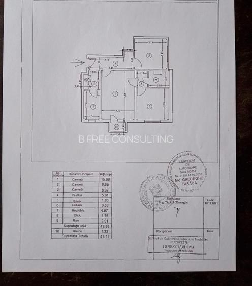 Apartament de 3 camere spre vanzare - zona Piata Victoriei - 1