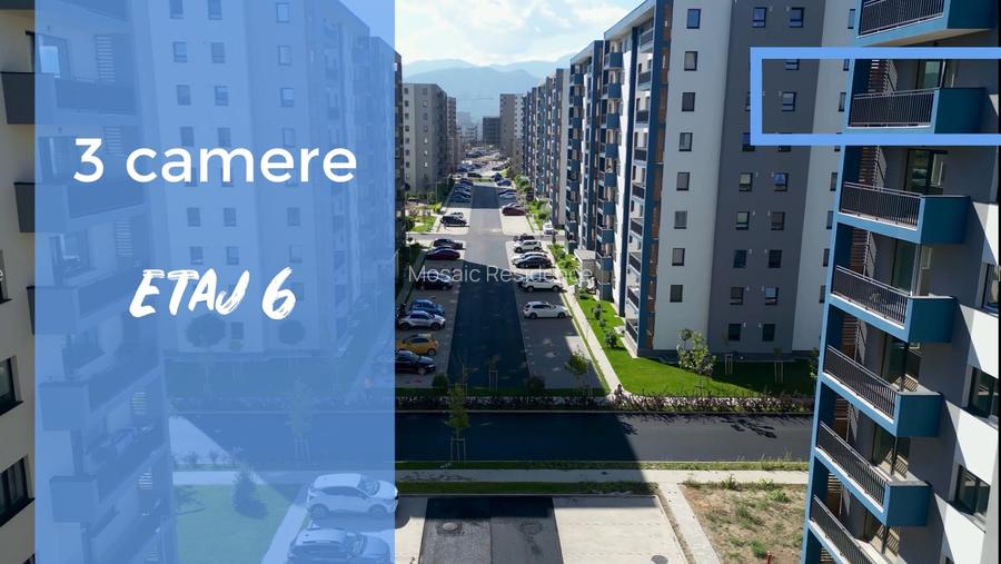 Apartament 3 camere Mosaic Residence etaj 6 - 2