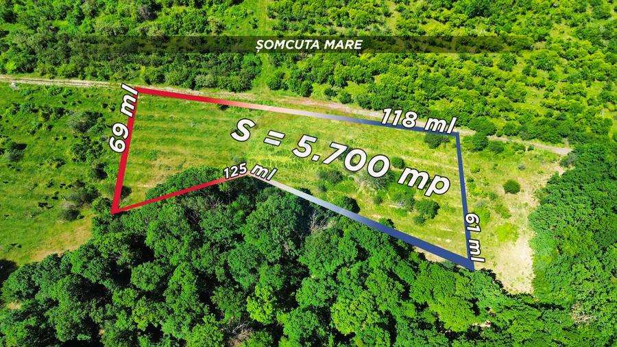 Teren 5,700mp Somcuta Mare / investitie cu potential major